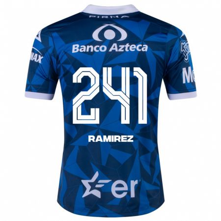 Kandiny Hombre Camiseta Eduardo Ramírez #241 Azul 2ª Equipación 2023/24 La Camisa Chile