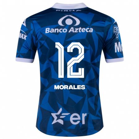 Kandiny Hombre Camiseta Karla Morales #12 Azul 2ª Equipación 2023/24 La Camisa Chile