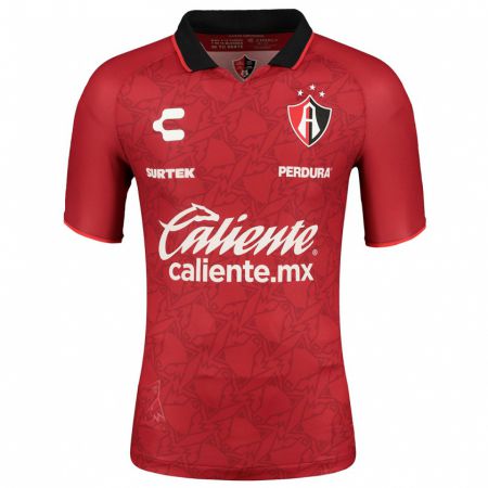 Kandiny Hombre Camiseta Jaziel Martínez #17 Rojo 2ª Equipación 2023/24 La Camisa Chile