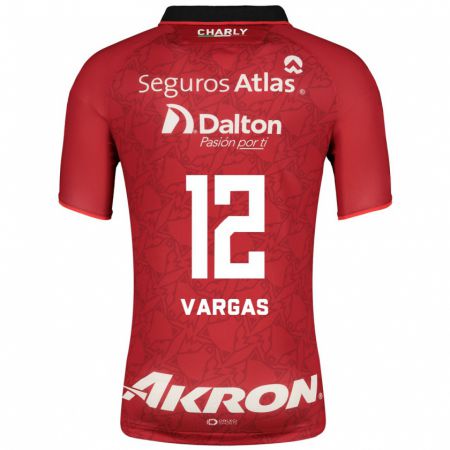 Kandiny Hombre Camiseta Camilo Vargas #12 Rojo 2ª Equipación 2023/24 La Camisa Chile