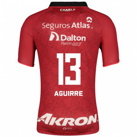 Kandiny Hombre Camiseta Gaddi Aguirre #13 Rojo 2ª Equipación 2023/24 La Camisa Chile