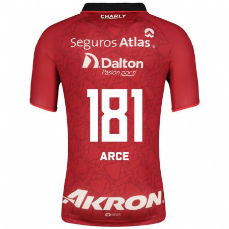Kandiny Hombre Camiseta Edson Arce #181 Rojo 2ª Equipación 2023/24 La Camisa Chile