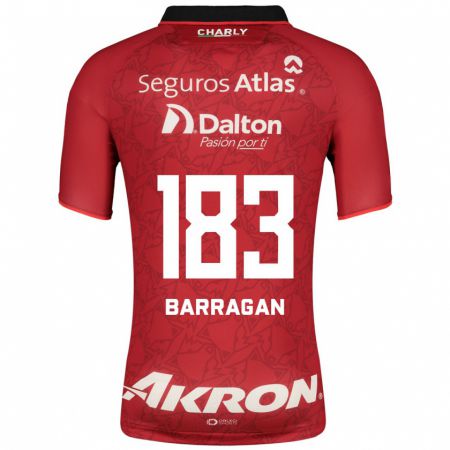 Kandiny Hombre Camiseta Roberto Barragán #183 Rojo 2ª Equipación 2023/24 La Camisa Chile
