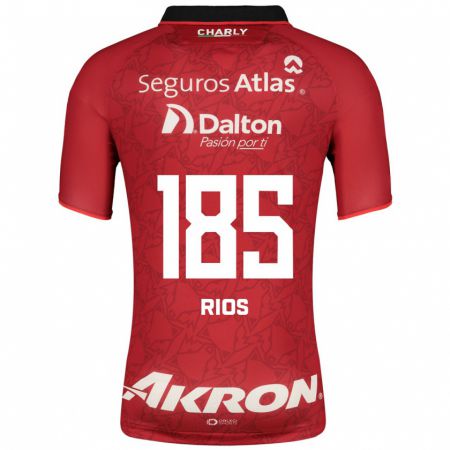 Kandiny Hombre Camiseta Víctor Ríos #185 Rojo 2ª Equipación 2023/24 La Camisa Chile