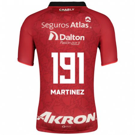 Kandiny Hombre Camiseta Gustavo Martínez #191 Rojo 2ª Equipación 2023/24 La Camisa Chile
