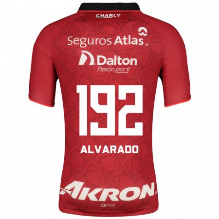 Kandiny Hombre Camiseta Daniel Alvarado #192 Rojo 2ª Equipación 2023/24 La Camisa Chile