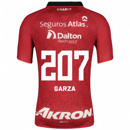 Kandiny Hombre Camiseta Rodolfo Garza #207 Rojo 2ª Equipación 2023/24 La Camisa Chile