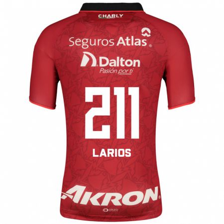 Kandiny Hombre Camiseta Israel Larios #211 Rojo 2ª Equipación 2023/24 La Camisa Chile