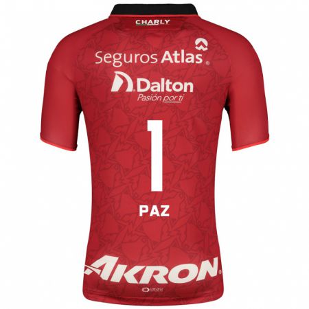 Kandiny Hombre Camiseta Ana Gabriela Paz #1 Rojo 2ª Equipación 2023/24 La Camisa Chile