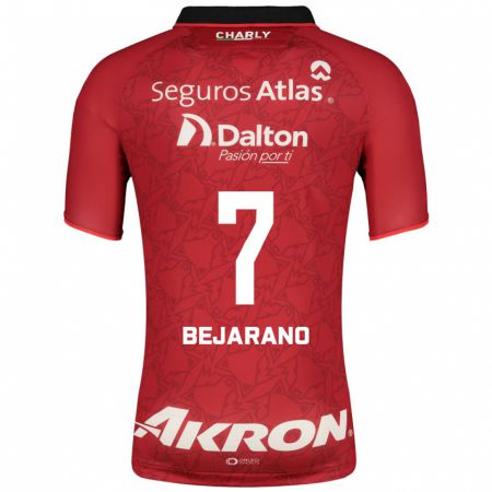 Kandiny Hombre Camiseta Susan Bejarano #7 Rojo 2ª Equipación 2023/24 La Camisa Chile
