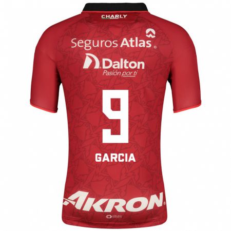 Kandiny Hombre Camiseta Marcia García #9 Rojo 2ª Equipación 2023/24 La Camisa Chile