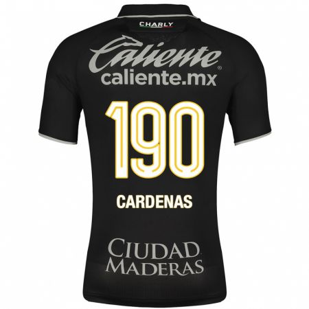 Kandiny Hombre Camiseta Emilio Cárdenas #190 Negro 2ª Equipación 2023/24 La Camisa Chile