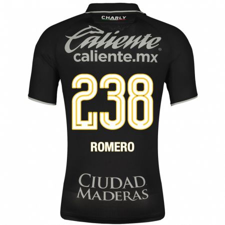 Kandiny Hombre Camiseta Paulo Romero #238 Negro 2ª Equipación 2023/24 La Camisa Chile