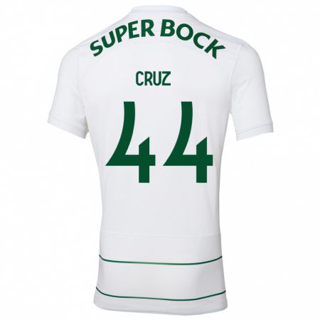 Kandiny Hombre Camiseta Marco Cruz #44 Blanco 2ª Equipación 2023/24 La Camisa Chile