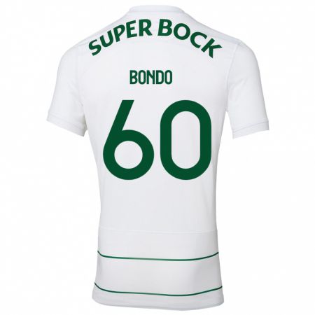 Kandiny Hombre Camiseta Pedro Bondo #60 Blanco 2ª Equipación 2023/24 La Camisa Chile