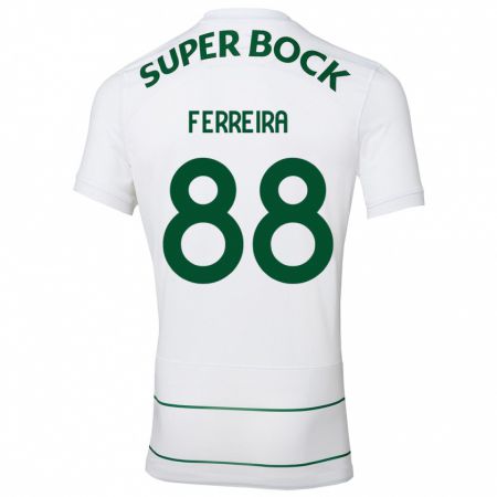 Kandiny Hombre Camiseta Tiago Ferreira #88 Blanco 2ª Equipación 2023/24 La Camisa Chile