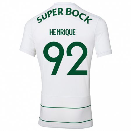 Kandiny Hombre Camiseta Eduardo Henrique #92 Blanco 2ª Equipación 2023/24 La Camisa Chile