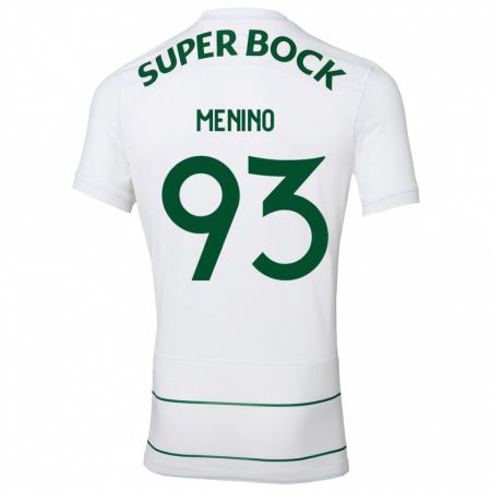 Kandiny Hombre Camiseta Miguel Menino #93 Blanco 2ª Equipación 2023/24 La Camisa Chile