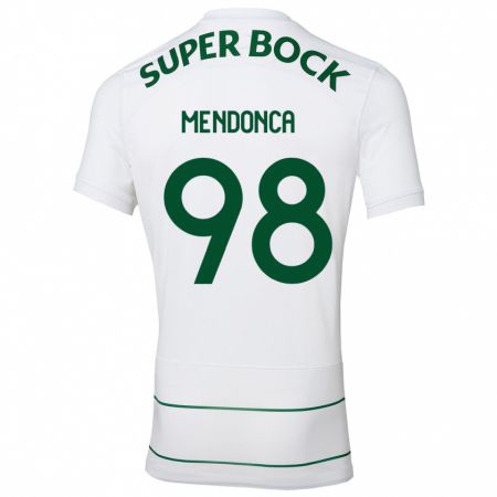 Kandiny Hombre Camiseta Manuel Mendonça #98 Blanco 2ª Equipación 2023/24 La Camisa Chile