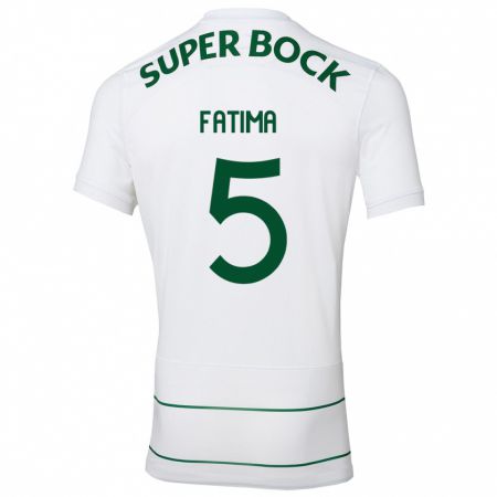 Kandiny Hombre Camiseta Francisca Fatima Aquino Dutra #5 Blanco 2ª Equipación 2023/24 La Camisa Chile