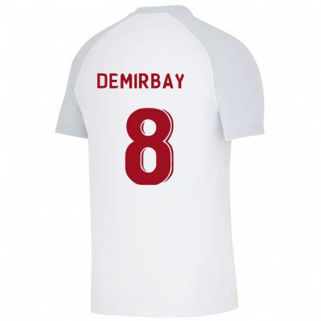 Kandiny Hombre Camiseta Kerem Demirbay #8 Blanco 2ª Equipación 2023/24 La Camisa Chile