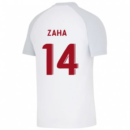Kandiny Hombre Camiseta Wilfried Zaha #14 Blanco 2ª Equipación 2023/24 La Camisa Chile