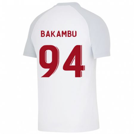 Kandiny Hombre Camiseta Cédric Bakambu #94 Blanco 2ª Equipación 2023/24 La Camisa Chile
