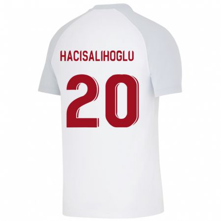 Kandiny Hombre Camiseta Arda Hacisalihoglu #20 Blanco 2ª Equipación 2023/24 La Camisa Chile