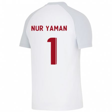 Kandiny Hombre Camiseta Gamze Nur Yaman #1 Blanco 2ª Equipación 2023/24 La Camisa Chile