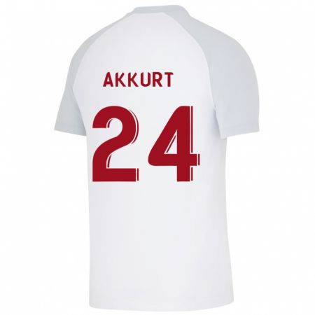 Kandiny Hombre Camiseta Arzu Akkurt #24 Blanco 2ª Equipación 2023/24 La Camisa Chile