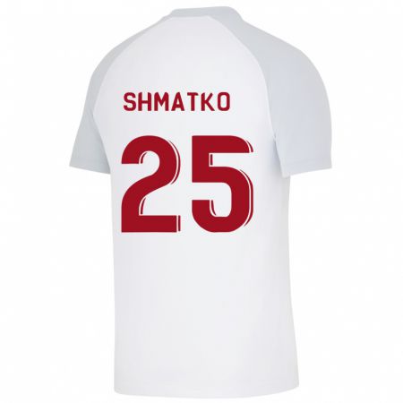 Kandiny Hombre Camiseta Lyubov Shmatko #25 Blanco 2ª Equipación 2023/24 La Camisa Chile