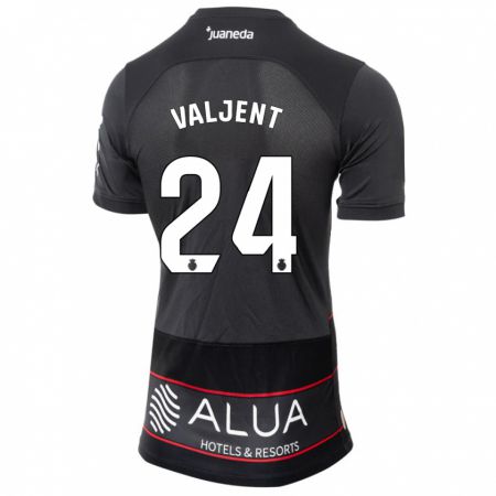 Kandiny Hombre Camiseta Martin Valjent #24 Negro 2ª Equipación 2023/24 La Camisa Chile