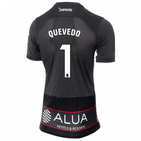 Kandiny Hombre Camiseta Alex Quevedo #1 Negro 2ª Equipación 2023/24 La Camisa Chile