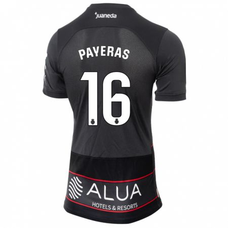 Kandiny Hombre Camiseta Martí Payeras #16 Negro 2ª Equipación 2023/24 La Camisa Chile