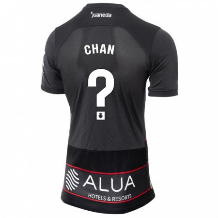 Kandiny Hombre Camiseta Loïc Chan #0 Negro 2ª Equipación 2023/24 La Camisa Chile