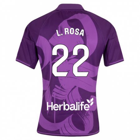 Kandiny Hombre Camiseta Lucas Rosa #22 Violeta 2ª Equipación 2023/24 La Camisa Chile