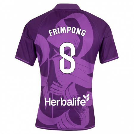 Kandiny Hombre Camiseta Eugene Frimpong #8 Violeta 2ª Equipación 2023/24 La Camisa Chile