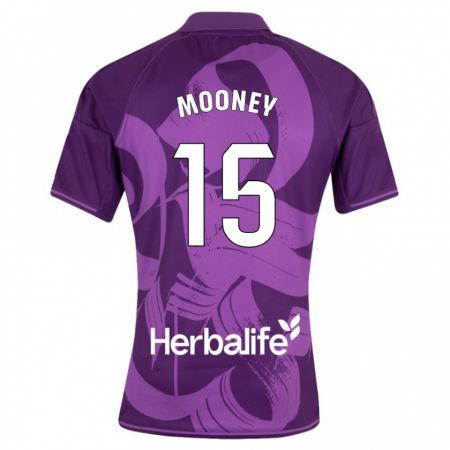 Kandiny Hombre Camiseta Fionn Mooney #15 Violeta 2ª Equipación 2023/24 La Camisa Chile