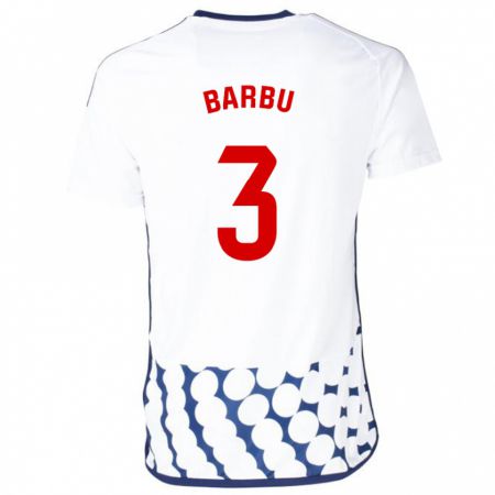 Kandiny Hombre Camiseta Álex Barbu #3 Blanco 2ª Equipación 2023/24 La Camisa Chile