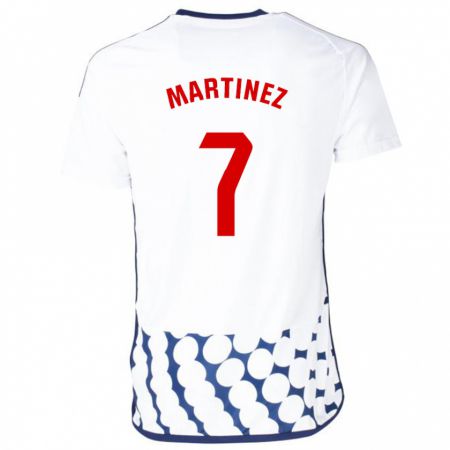Kandiny Hombre Camiseta Gabri Martínez #7 Blanco 2ª Equipación 2023/24 La Camisa Chile