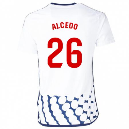 Kandiny Hombre Camiseta Juan María Alcedo #26 Blanco 2ª Equipación 2023/24 La Camisa Chile