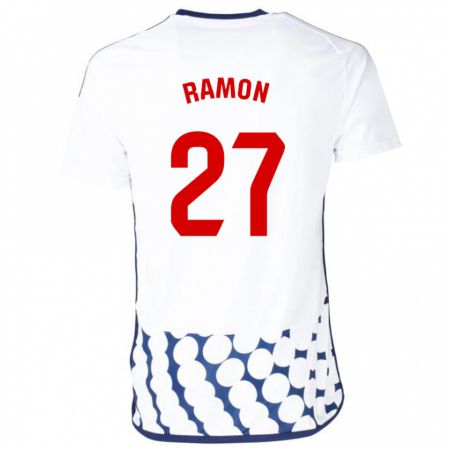 Kandiny Hombre Camiseta Pablo Ramón #27 Blanco 2ª Equipación 2023/24 La Camisa Chile