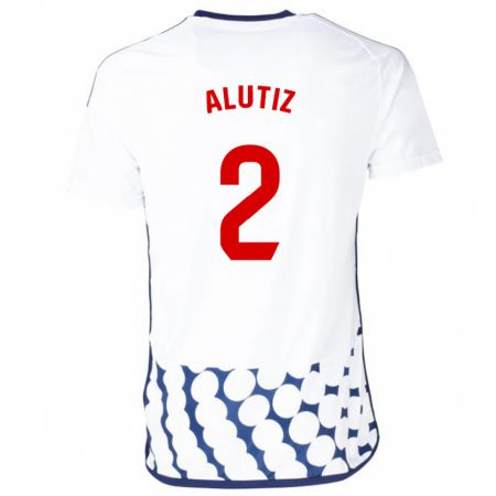 Kandiny Hombre Camiseta Hodei Alutiz #2 Blanco 2ª Equipación 2023/24 La Camisa Chile