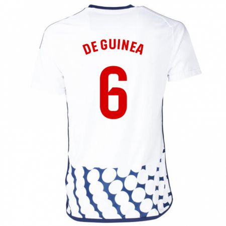 Kandiny Hombre Camiseta Asier Ortiz De Guinea #6 Blanco 2ª Equipación 2023/24 La Camisa Chile