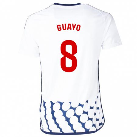 Kandiny Hombre Camiseta Guayo #8 Blanco 2ª Equipación 2023/24 La Camisa Chile