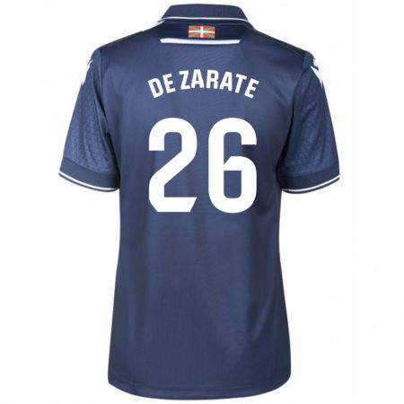 Kandiny Hombre Camiseta Urko González De Zarate #26 Armada 2ª Equipación 2023/24 La Camisa Chile