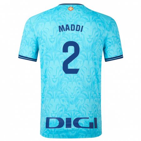 Kandiny Hombre Camiseta Maddi Torre Larrañaga #2 Cielo Azul 2ª Equipación 2023/24 La Camisa Chile