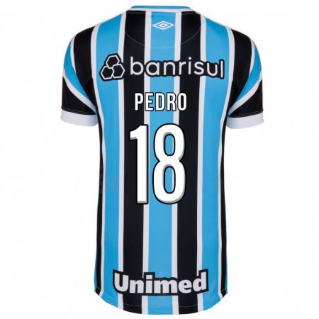 Kandiny Mujer Camiseta João Pedro #18 Azul 1ª Equipación 2023/24 La Camisa Chile