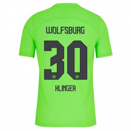 Kandiny Mujer Camiseta Niklas Klinger #30 Verde 1ª Equipación 2023/24 La Camisa Chile