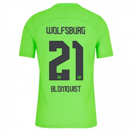 Kandiny Mujer Camiseta Rebecka Blomqvist #21 Verde 1ª Equipación 2023/24 La Camisa Chile
